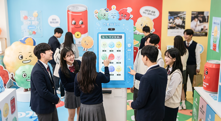 위로미 키오스크로 자연스럽게 상담을 시작하는 이용자